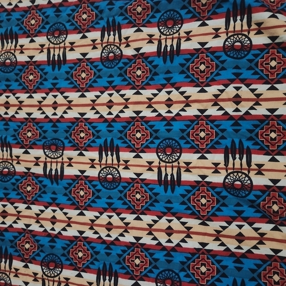 Aztec Whimsical Double Sided Baby Soft Minky Dot Blanket Perfect Baby Gift! NEW - Picture 3 of 3